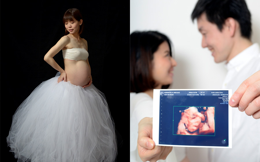 マタニティフォト、マタニティヌード